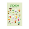 Bubble Tea Clear Stickers