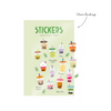 Bubble Tea Clear Stickers