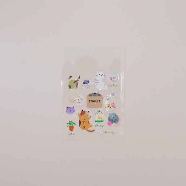 Cats Clear Stickers