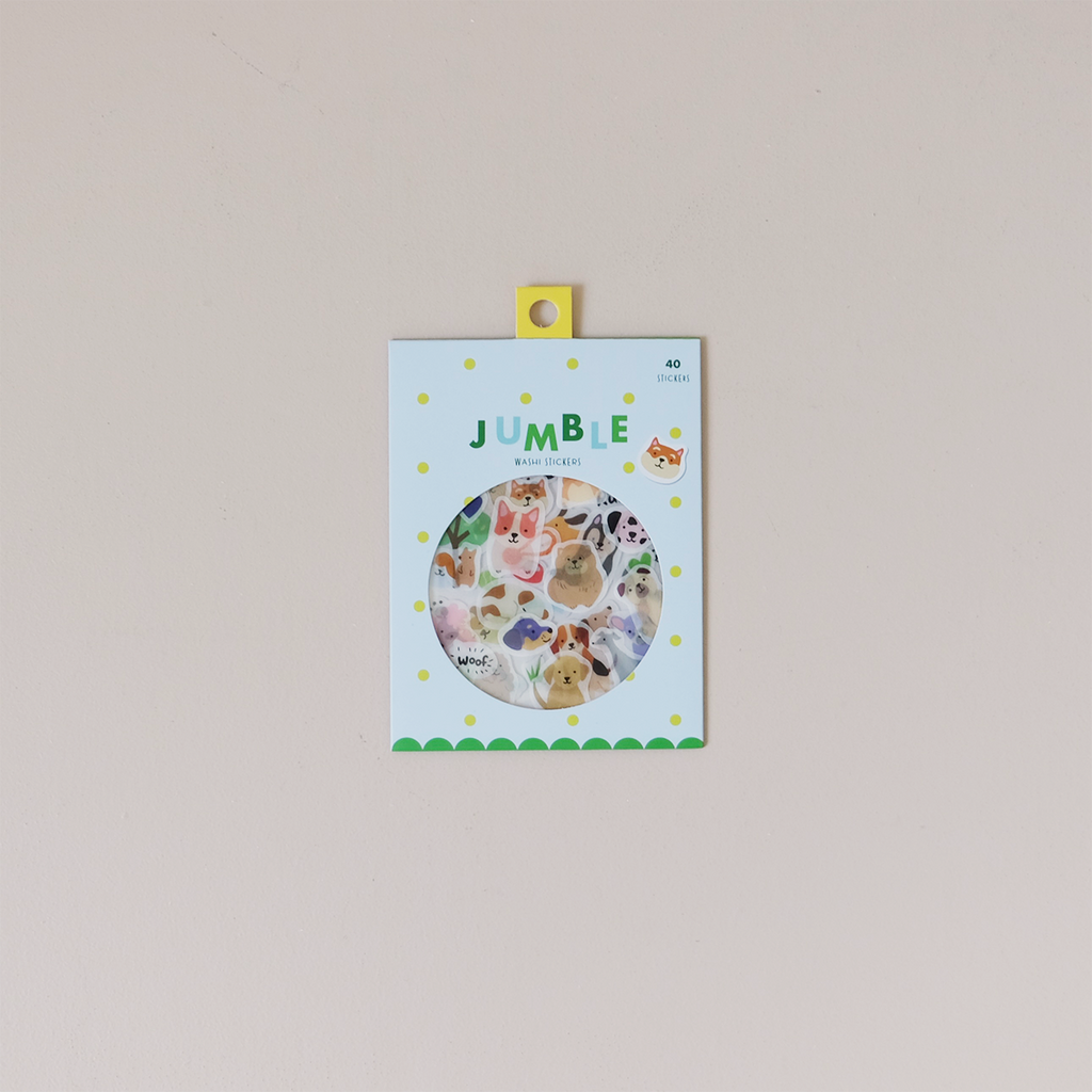 Dogs Jumble Washi Stickers