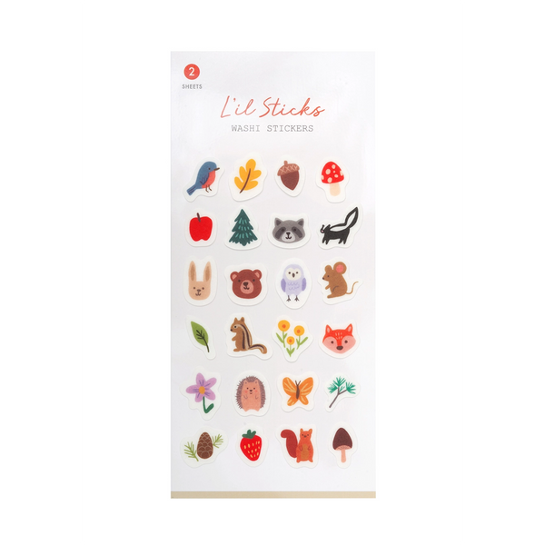 Forest Fun Little Washi Stickers