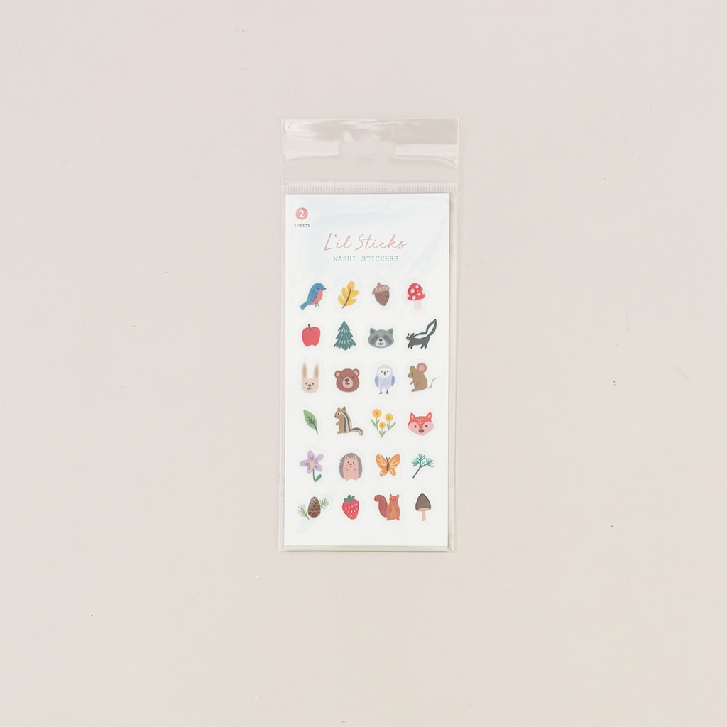 Forest Fun Little Washi Stickers