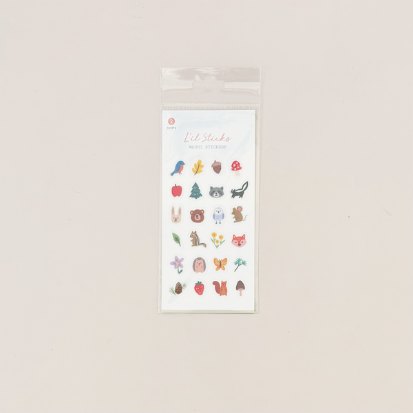 Forest Fun Little Washi Stickers