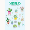 House Plants Clear Stickers