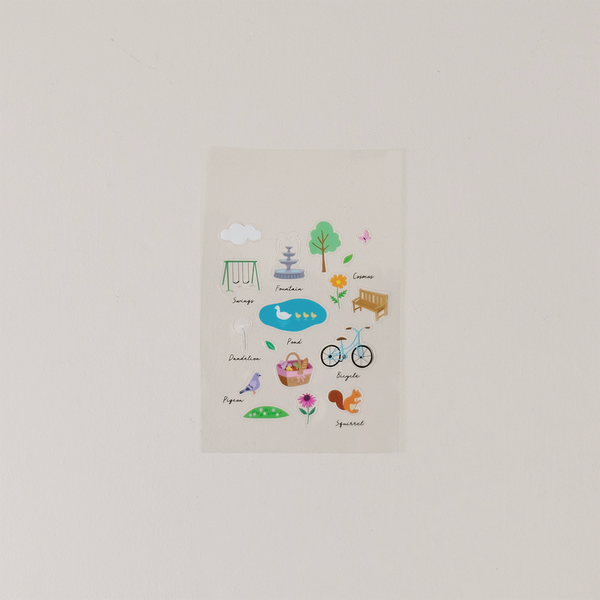 Park Clear Stickers