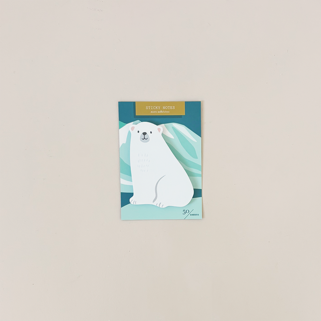 Polar Bear Die Cut Sticky Note