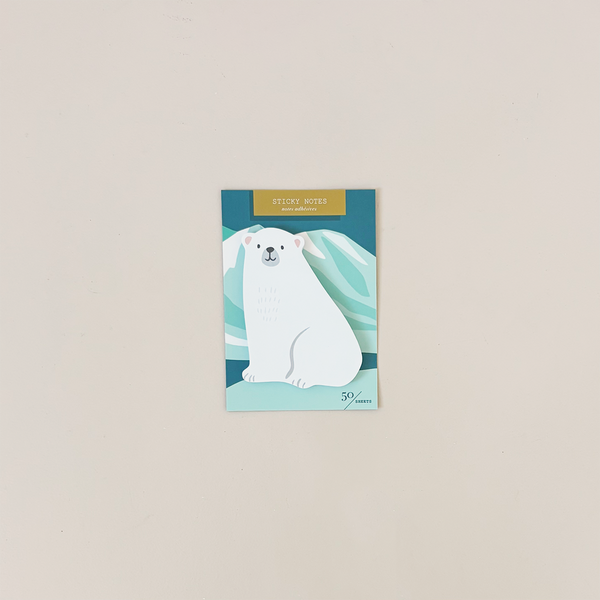 Polar Bear Die Cut Sticky Note