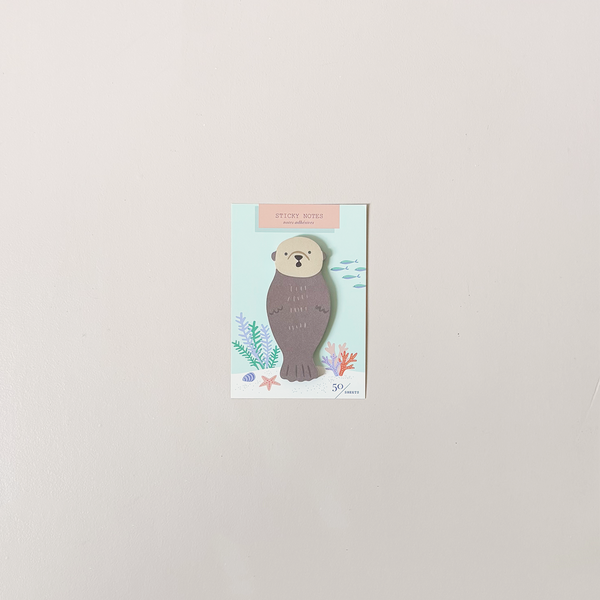Sea Otter Die Cut Sticky Note