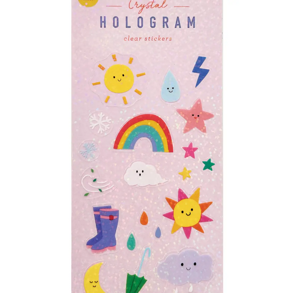 Weather Hologram Stickers