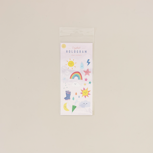 Weather Hologram Stickers