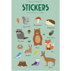 Woodland Animals Clear Stickers