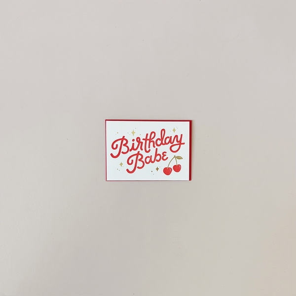 Birthday Babe Note Card