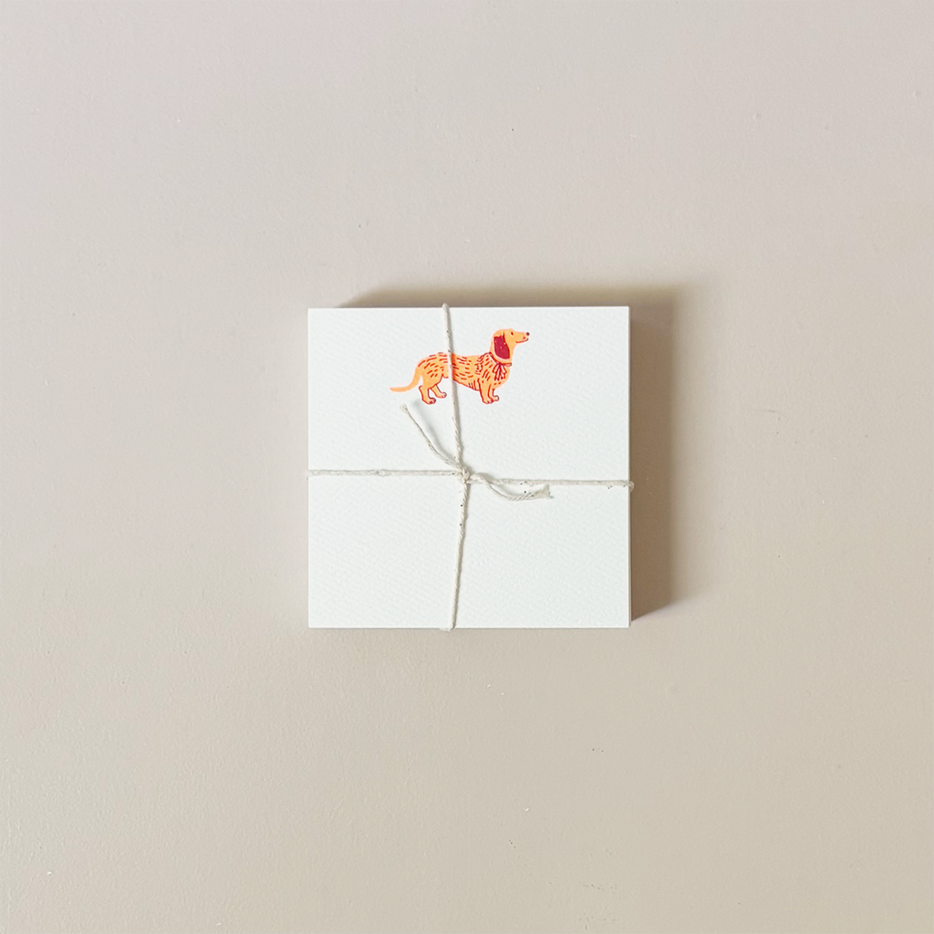 Dachshund Square Mini Notes