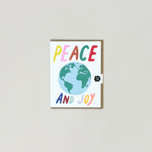 Peace & Joy Earth Note Card