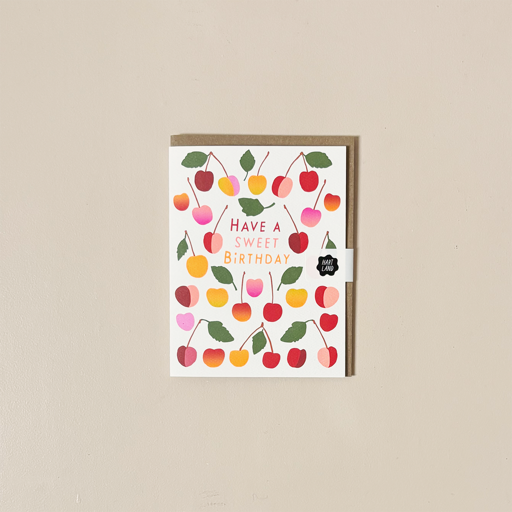 Sweet Cherries Birthday Note Card