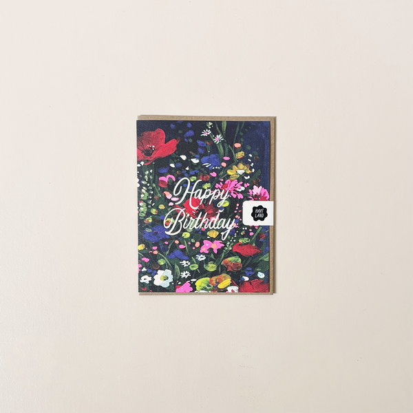 Midnight Garden Birthday Note Card