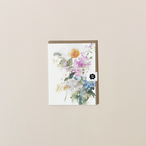 With Sympathy Bouquet Note Card