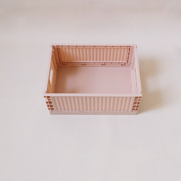 Foldable Store Crate Medium, Blush