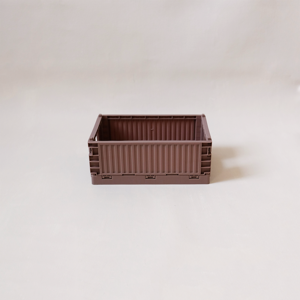 Foldable Store Crate Small, Cocoa