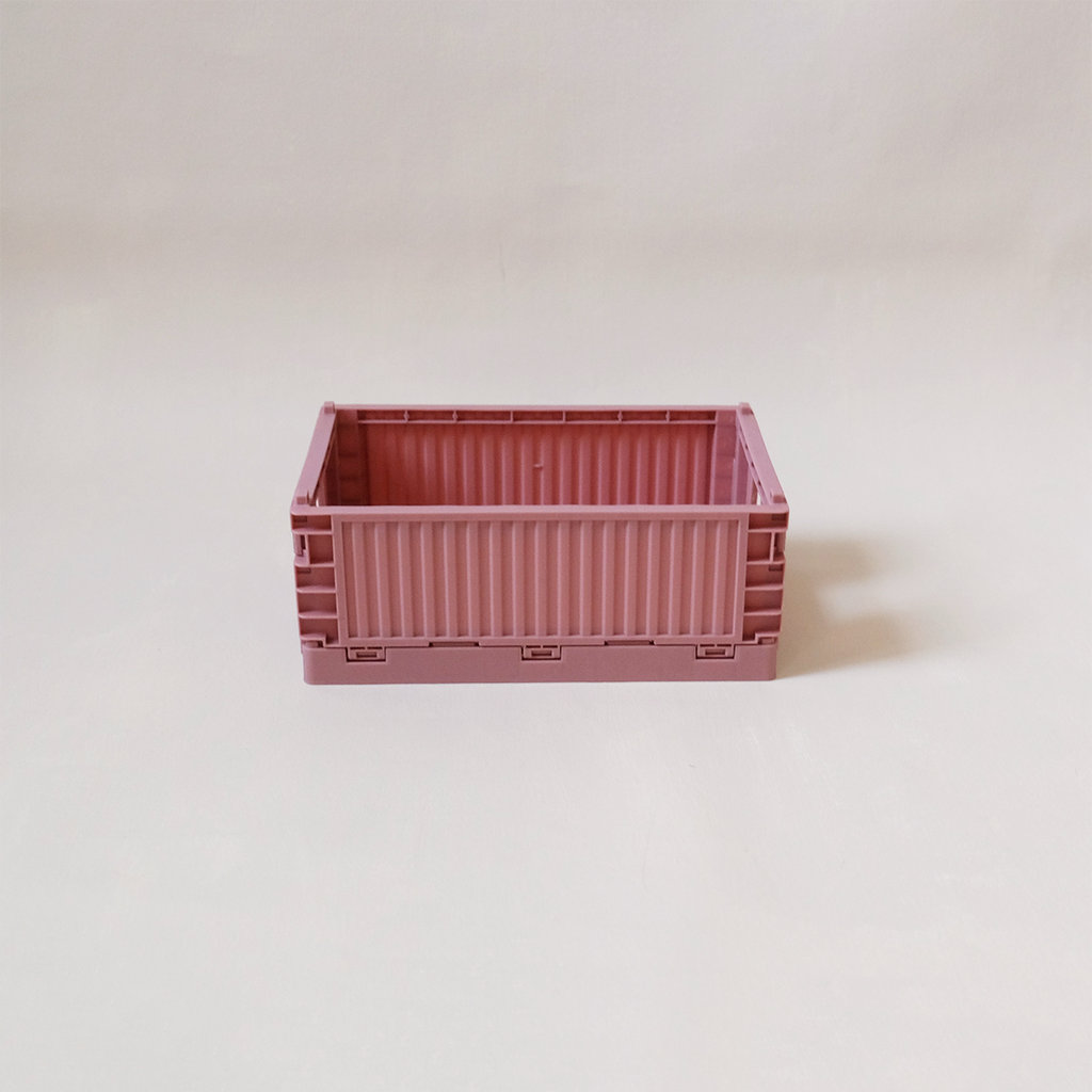 Foldable Store Crate Small, Rose