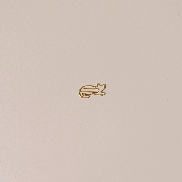 Cat Gold Plated Paper Clips