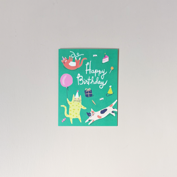 Cat Party Note Card