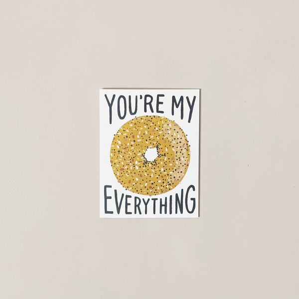 Everything Bagel Note Card