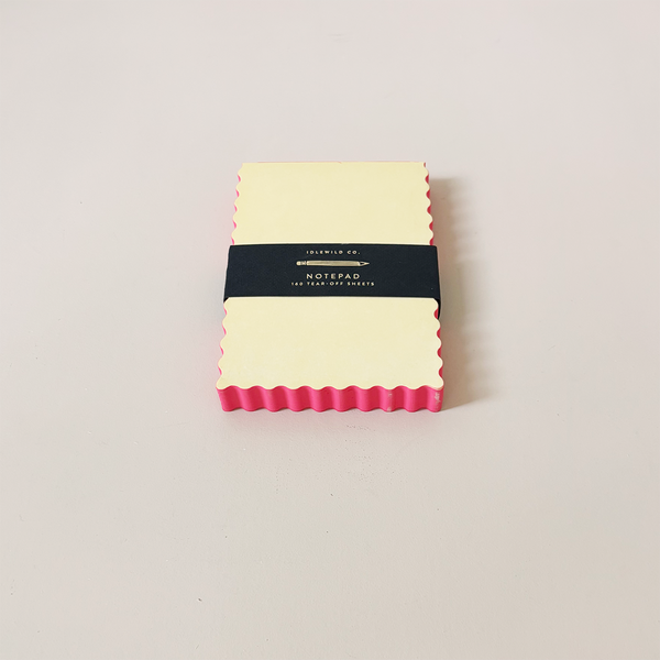 Mini Wave Notepad Citron + Hot Coral
