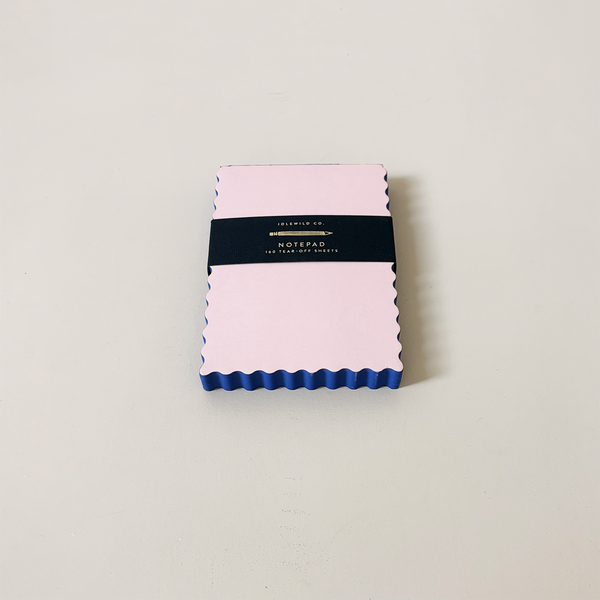 Mini Wave Notepad Peach + Indigo