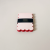 Scallop Notepad Peach + Persimmon