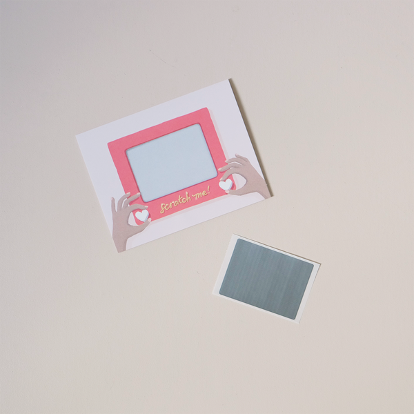 Scratch-Off Etch-A-Sketch Note Card
