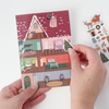 Holiday House Sticker Scene Note Card