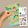 Tiny Town Sticker Scene Note Card