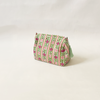 Cosmetic Bag Floral Stripe Pink Medium