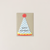 Birthday Hat Die Cut Note Card