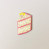 Birthday Star Cake Slice Die Cut Note Card