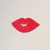 Bisous Lips Die Cut Note Card