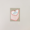 Heart Cake Die Cut Note Card