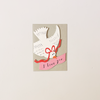 Love You Bird Die Cut Note Card