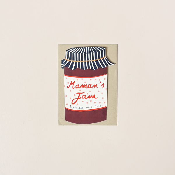 Maman's Jam Die Cut Note Card