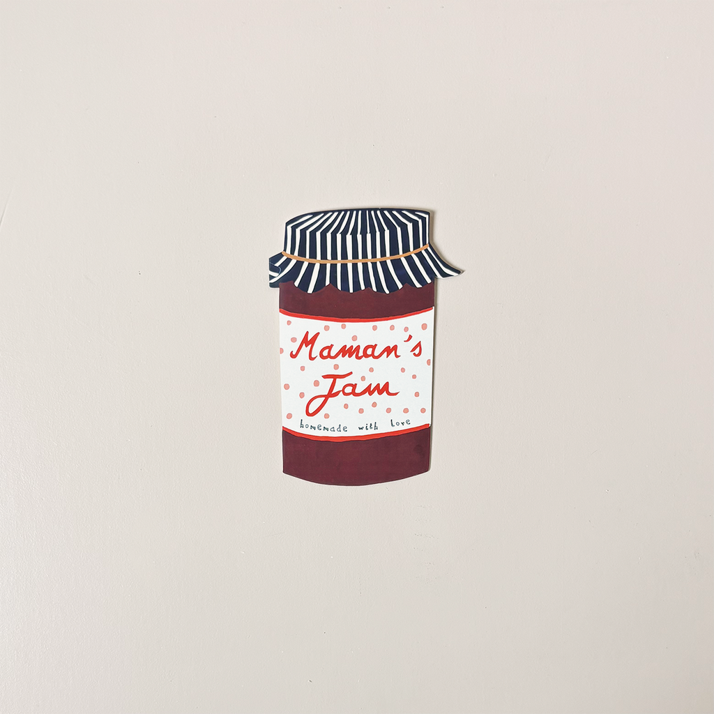 Maman's Jam Die Cut Note Card
