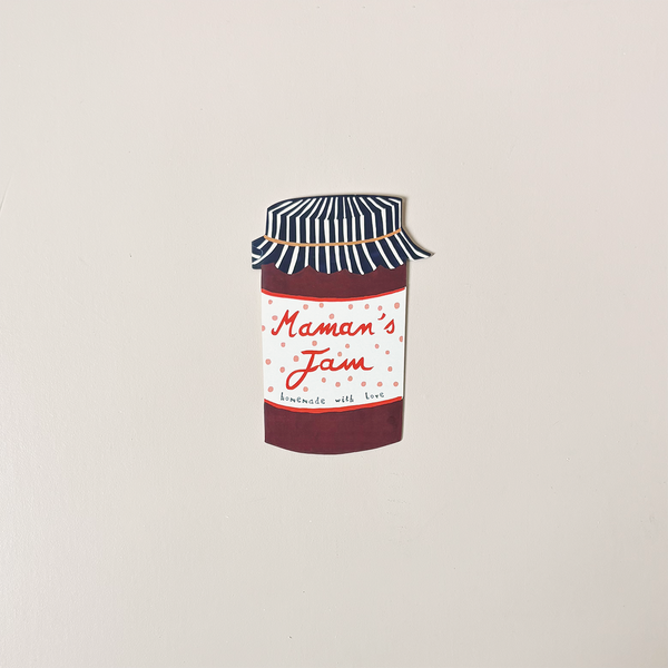 Maman's Jam Die Cut Note Card