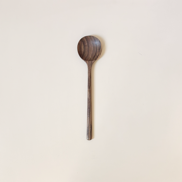 12" Walnut Round Spoon