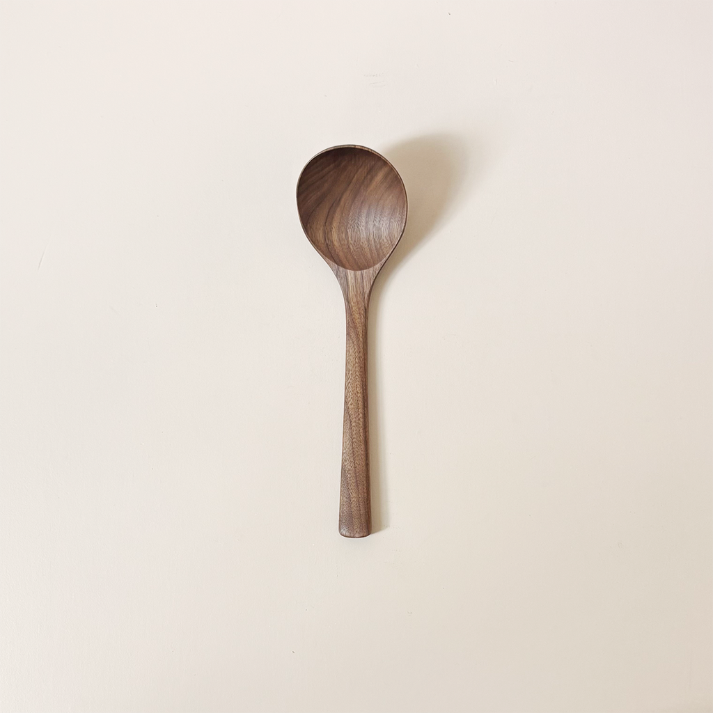 10" Walnut Angled Ladle