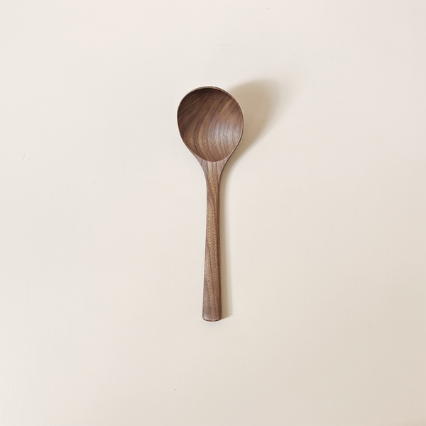 10" Walnut Angled Ladle