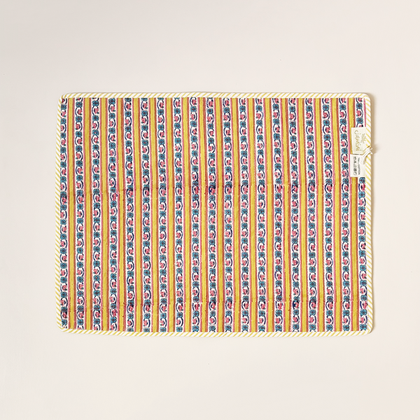 Quilted Placemat Dalia Mustard