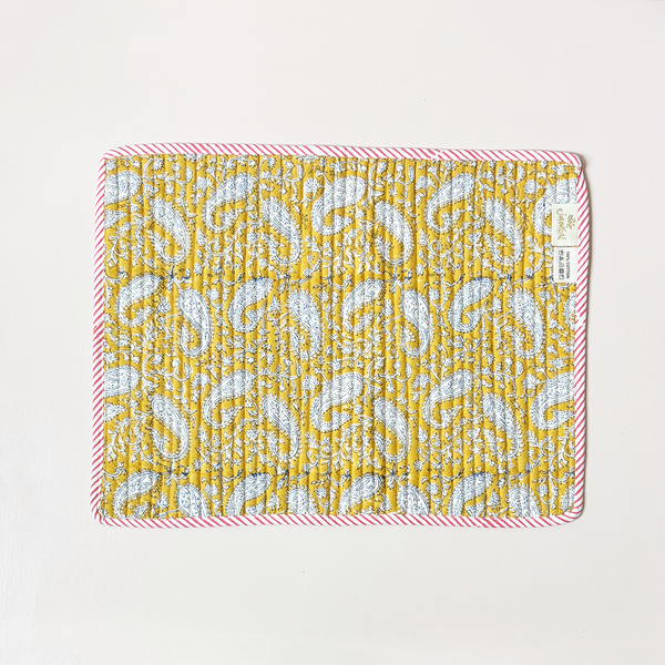 Quilted Placemat Loni Jaune