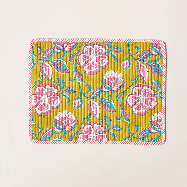 Quilted Placemat Loni Jaune