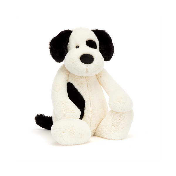 Bashful Black & Cream Puppy Medium