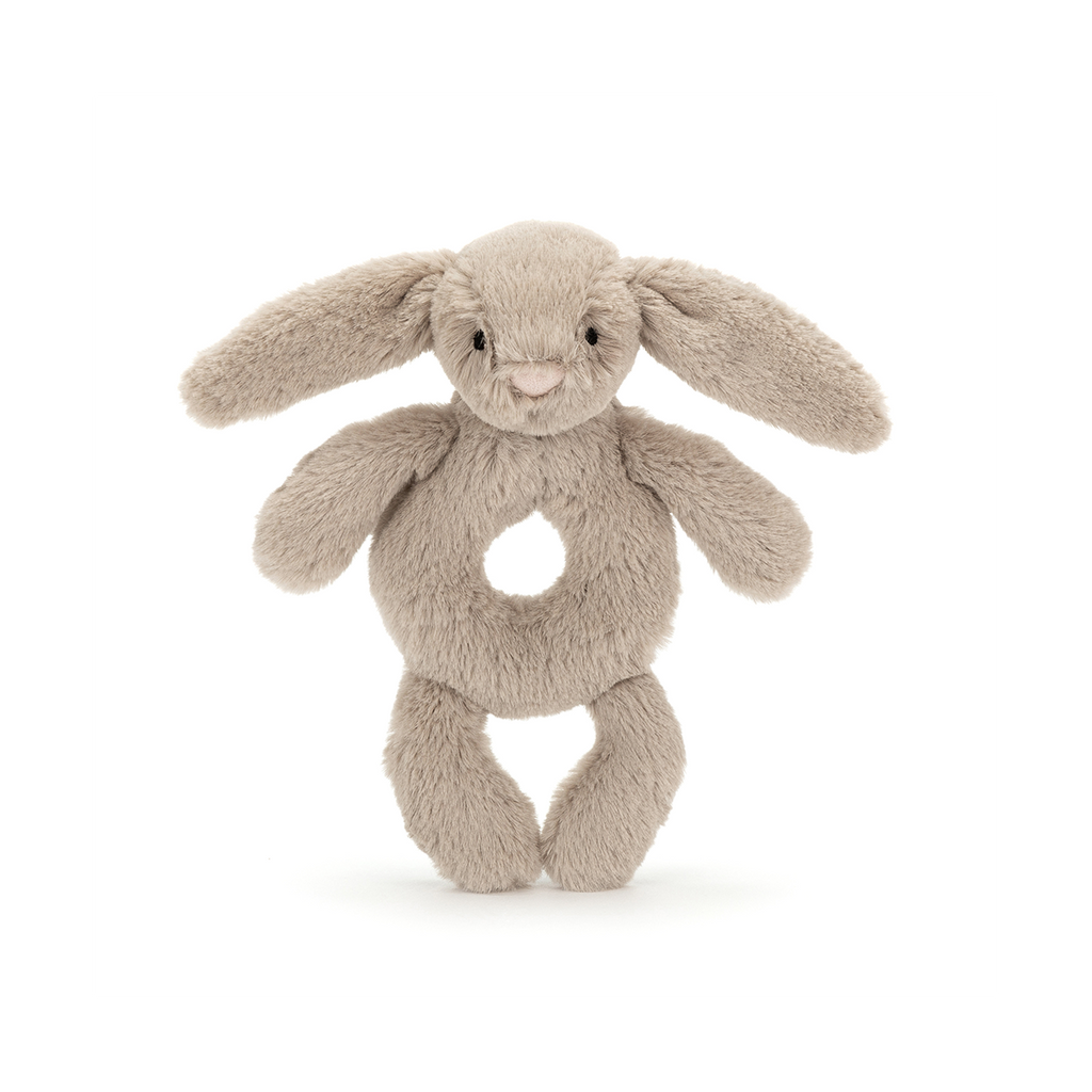 Bashful Bunny Beige Ring Rattle